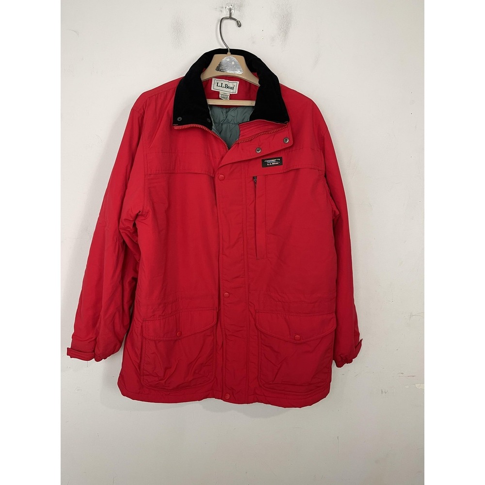 LL Bean Jacket Mens Large Thinsulate Ultra Insulated Winter Coat Outdoor Pockets